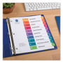 Avery Customizable TOC Ready Index Multicolor Tab Dividers, 10-Tab, 1 to 10, 11 x 8.5, White, Traditional Color Tabs, 6 Sets (AVE11188) View Product Image