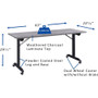 Lorell Mobile Folding Training Table (LLR60736) View Product Image