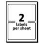 Avery Printable Adhesive Name Badges, 3.38 x 2.33, Blue Border, 100/Pack (AVE5144) View Product Image