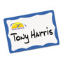 Avery Printable Adhesive Name Badges, 3.38 x 2.33, Blue Border, 100/Pack View Product Image