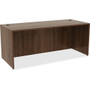 Lorell Essentials Series Rectangular Desk Shell - 29.5" Height x 72" Width x 30" Depth Desk - Material: Metal - Finish: Walnut Laminate Product Image 
