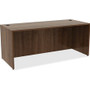 Lorell Essentials Series Rectangular Desk Shell - 29.5" Height x 72" Width x 30" Depth Desk - Material: Metal - Finish: Walnut Laminate Product Image 