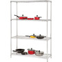 Lorell Industrial Wire Shelving,Starter Kit,4 Shelf/Post,36"x24",CE (LLR84184) View Product Image