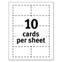 Avery True Print Clean Edge Business Cards, Inkjet, 2 x 3.5, White, 200 Cards, 10 Cards/Sheet, 20 Sheets/Pack View Product Image