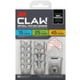 3M CLAW Drywall Picture Hanger - 45 lb (20.41 kg), 25 lb (11.34 kg), 15 lb (6.80 kg) Capacity - 1.2" Width x 2" Length - for Pictures, Project, Mirror, Frame, Home, Decoration - Steel - Gray Product Image 