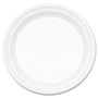 Dart Famous Service Plastic Dinnerware, Plate, 9", White, 125/Pack, 4 Packs/Carton (DCC9PWF) View Product Image
