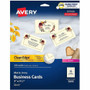 Avery Business Cards, Ivory, True Print(R) Two-Sided Printing, 2" x 3-1/2" , 200 Cards - 58 Brightness - A4 - 8 1/2" x 11" - 85 lb Basis Weight - 231 g/m² Grammage Product Image 