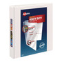 Avery Heavy-Duty View Binder with DuraHinge and One Touch EZD Rings, 3 Rings, 1.5" Capacity, 11 x 8.5, White View Product Image