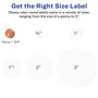 Avery Round Print-to-the Edge Labels with SureFeed and EasyPeel, 1.67" dia, Glossy Clear, 500/PK View Product Image
