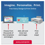 Avery Round Print-to-the Edge Labels with SureFeed and EasyPeel, 1.67" dia, Glossy Clear, 500/PK View Product Image