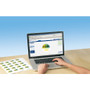 Avery Round Print-to-the Edge Labels with SureFeed and EasyPeel, 1.67" dia, Glossy Clear, 500/PK View Product Image
