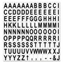 MasterVision Interchangeable Magnetic Board Accessories, Letters, Black, 0,75"h View Product Image