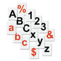 MasterVision Interchangeable Magnetic Board Accessories, Letters, Black, 0,75"h View Product Image