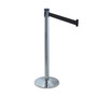 Tatco Adjusta-Tape Crowd Control Stanchion Posts Only, Polished Aluminum, 40" High, Silver, 2/Box View Product Image