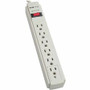 Tripp Lite series 6-Outlets, 8-Ft Cord, 990 Joule Strip, Flat Plug - Protect It! Surge Suppressor - 6 x NEMA 5-15R - 1875 VA - 990 J - 120 V AC, 125 V AC Input Product Image 