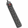 Tripp Lite series Protect It! TLP6B 6-Outlets Surge Suppressor - 6 x NEMA 5-15R - 1875 VA - 360 J - 125 V AC Input - 125 V AC Output Product Image 
