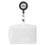 Durable ID/Security Card Holder Set, Vertical/Horizontal, Reel, Clear, 10/Pack View Product Image