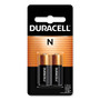 Duracell Specialty Alkaline Battery, N, 1.5 V, 2/Pack (DURMN9100B2PK) View Product Image