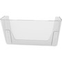 Deflecto Single Unit Wall Pocket, Letter, Stackable, 13"x4"x7", CL (DEF73201) View Product Image