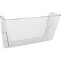 Deflecto Single Unit Wall Pocket, Letter, Stackable, 13"x4"x7", CL (DEF73201) View Product Image