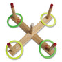 Champion Sports Ring Toss Set, Plastic/Wood, Assorted Colors, 5 Pegs, 4 Rings (CSIQS1) View Product Image