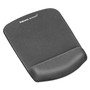 Fellowes PlushTouch Mouse Pad with Wrist Rest, 7.25 x 9.37, Graphite (FEL9252201) View Product Image