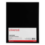 Universal Laminated Two-Pocket Folder, Cardboard Paper, 100-Sheet Capacity, 11 x 8.5, Black, 25/Box Product Image 