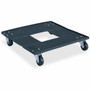 Safco Heavy-duty Stacking Chair Cart - 300 lb Load Capacity - 3" Caster Size - Steel - 23.12" Width x 23.12" Depth x 4.50" Height - Black Product Image 