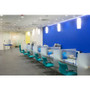 MasterVision Protector Series Glass Aluminum Desktop Divider, 47.2 x 0.16 x 35.4, Clear View Product Image