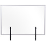 MasterVision Protector Series Glass Aluminum Desktop Divider, 47.2 x 0.16 x 35.4, Clear (BVCGL08019101) View Product Image