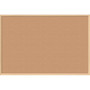 U Brands Cork Bulletin Board - 48" Board Height x 72" Board Width - Natural Cork Surface - Self-healing, Durable, Mounting System, Tackable, Sturdy - Birch Wood Frame Product Image 