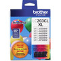Brother Innobella LC2033PKS Original High Yield Inkjet Ink Cartridge - Cyan, Magenta, Yellow - 3 / Pack Product Image 