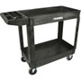 Lorell Storage Bin Utility Cart - 550 lb Load Capacity - 4 Casters - 5" Caster Size - Structural Foam - 37.50" Width x 17" Depth x 39" Height Product Image 