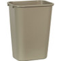 Rubbermaid Commercial 41 QT Large Deskside Wastebaskets - 10.25 gal Capacity - Rectangular - Dent Resistant, Durable, Rust Resistant, Easy to Clean - 20" Height x 11.3" Width x 15.3" Depth - Plastic - (RCP295700BGCT) Product Image 