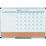 MasterVision 3-in-1 Calendar Planner, Monthly Planning/Scheduling Calendar, 36" x 24", White Surface, Satin Aluminum Frame View Product Image
