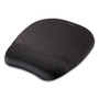 Fellowes Memory Foam Mouse Pad/Wrist Rest - 1" Height x 7.94" Width x 9.25" Depth - Black - Memory Foam - Wear Resistant, Tear Resistant, Skid Proof Product Image 