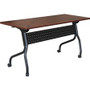 Lorell Flip Top Training Table - Rectangle Top - Four Leg Base - 4 Legs - 48" Table Top Width x 23.60" Table Top Depth - 29.50" Height x 47.25" Width x 23.63" Depth - (LLR59515) Product Image 