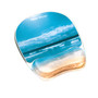 Fellowes Photo Gel Mouse Pad with Wrist Rest with Microban Protection, 7.87 x 9.25, Sandy Beach Design View Product Image