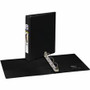 Avery Durable View Binder 1" , Round Rings, 5" x 8" , Black - 1" Binder Capacity - Half-letter - 5 1/2" x 8 1/2" Sheet Size - 175 Sheet Capacity - 175 Ring(s) Product Image 