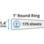 Avery Mini Size Durable View Binder with Round Rings, 3 Rings, 1" Capacity, 8.5 x 5.5, Black View Product Image