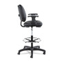 Alera Interval Series Swivel Task Stool, Supports Up to 275 lb, 23.93" to 34.53" Seat Height, Black Faux Leather (ALEIN4616) View Product Image