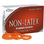 Alliance Non-Latex Rubber Bands, Size 54 (Assorted), 0.04" Gauge, Orange, 1 lb Box, Band-Count Varies View Product Image