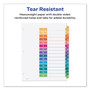 Avery Customizable TOC Ready Index Multicolor Tab Dividers, 15-Tab, 1 to 15, 11 x 8.5, White, Traditional Color Tabs, 1 Set (AVE11143) View Product Image