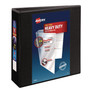 Avery Heavy-Duty View Binder with DuraHinge and Locking One Touch EZD Rings, 3 Rings, 3" Capacity, 11 x 8.5, Black View Product Image