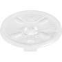 Dart Lift-n-Lock Coffee Cup Clear Lids - Dome - Plastic - White, Translucent - 100/Bag Product Image 