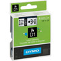 DYMO D1 High-Performance Polyester Removable Label Tape, 0.25" x 23 ft, Black on White View Product Image