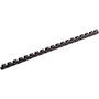 Fellowes Plastic Binding Combs - Black, 1/4" Diameter - 0.3" Height x 10.8" Width x 0.3" Depth - 0.25" Maximum Capacity - 20 x Sheet Capacity - For Letter 8 1/2" x 11" Sheet Product Image 