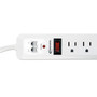 Innovera Surge Protector, 7 AC Outlets, 4 ft Cord, 1,080 J, White View Product Image