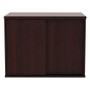 Alera Open Office Low Storage Cab Cred, 29.5w x 19.13d x 22.78h, Mahogany (ALELS593020MY) View Product Image