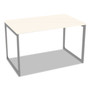 Alera Open Office Desk Series Adjustable O-Leg Desk Base, 47.25 to 70.78w x 29.5d x 28.5h, Silver View Product Image